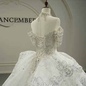 Gt26009 Nuevo Vestido de Novia Elegante de Alta Gama con Lentejuelas y Diamantes, Estilo Palacio de Fantasía, Jancember - Product Image 5