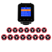 Montre-bracelet sans fil pour Restaurant, système d'appel de serveur, 1 montre, récepteur, 10 boutons pour café, clinique, dentiste, Retekess