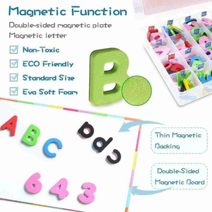 <span class=keywords><strong>Abc123</strong></span>เด็กของเล่นเพื่อการศึกษาแม่เหล็กตัวอักษรและตัวเลขห้องเรียนชุดการเรียนการสอน - Product Image 3