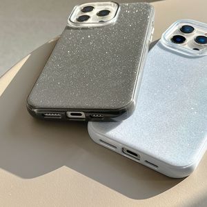Étincelant TPU PC Gelée Couleur Bling Antichoc Paillettes Téléphone étui pour <span class=keywords><strong>iphone</strong></span> 16 Pro Max 15 Plus 14 - Product Image 5