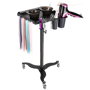 <span class=keywords><strong>Chariot</strong></span> de <span class=keywords><strong>plateau</strong></span> d'organisation Extension de cheveux mobile Tressage <span class=keywords><strong>Porte</strong></span>-cheveux Outils de barbier <span class=keywords><strong>Plateau</strong></span> en plastique pour le tissage de cheveux de coiffeur - Product Image 1