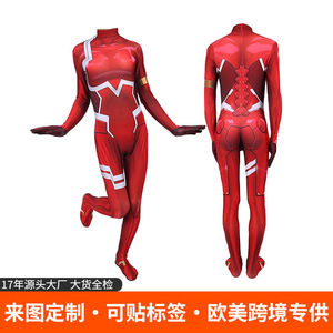 Combinaison de cosplay anime personnalisée pour femme, en polyester extensible, ajustée, pour Halloween, fête costumée, jeu de rôle - Product Image 5