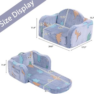 เก้าอี้โซฟาเด็กพับได้ลายพิมพ์สำหรับเด็กอายุ 3 ปีขึ้นไป - Product Image 3