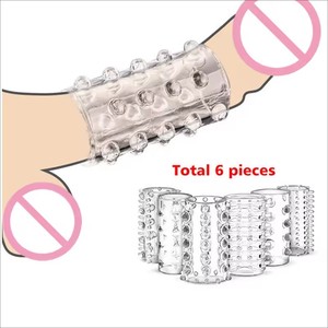 STELLAR PATH Anneau pénien en silicone souple transparent pour retarder l'éjaculation, manchon de préservatif, jouet sexuel masculin, modèle de godemichet - Product Image 2