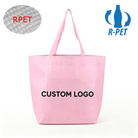 Sac fourre-tout personnalisé en RPET laminé, cousu, en matériau écologique recyclé, réutilisable, pour courses ou cadeaux, avec un design unique