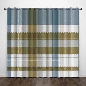 Cortinas Romanas de Lujo con Estampado Digital Personalizado al por Mayor, 100% Poliéster para Sala de Estar, Opacas, para Todas las Temporadas, Gran Venta - Product Image 4