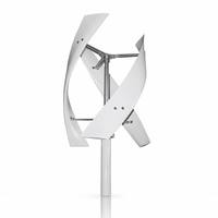 Éolienne à axe vertical GWH-1KW, Générateur d'énergie propre VAWT 1KW, Partenaire hybride éolien-solaire pour économies sur le réseau et zéro coût de carburant
