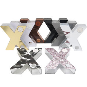 Chicha manuelle en forme de X avec lumière LED, vente en gros, chicha arabe en acrylique, nouveau design créatif, ensemble de chicha pour bar - Product Image 2