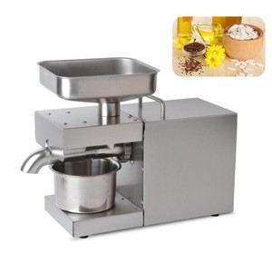 Pequeña cocina de negocios Prensa en frío y caliente Mini máquina de prensa de aceite Coco Oliva Cacahuete Semilla de girasol Extractor de aceite Precio - Product Image 4