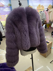 Cappotto in pelle invernale da donna Casual in vera <span class=keywords><strong>pelliccia</strong></span> di volpe, vendita diretta in fabbrica, stile elegante - Product Image 3