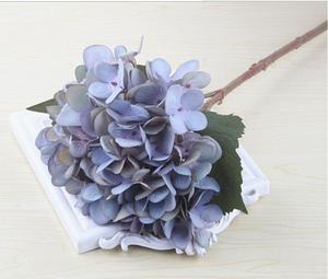 Party Supplies <strong>Artificial</strong> <strong>Hydrangea</strong> Flower Head 47cm Single Real Touch <strong>Hydrangeas</strong> for Wedding Centerpieces Home Flower - Product Image 5