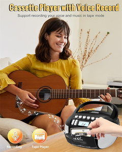 Nhà Cassette <span class=keywords><strong>Player</strong></span> Stereo Boombox loa với Mega Bass Loa phản xạ với LCD hiển thị CD máy nghe nhạc - Product Image 4