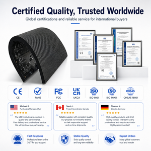 Pantalla LED Curva P1.8 P2 P2.5 P3 P4, Flexible, para Publicidad en Interiores <span class=keywords><strong>y</strong></span> Exteriores, para Tiendas, Centros Comerciales, <span class=keywords><strong>Animación</strong></span> - Product Image 5