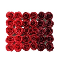 Bouquet de savon floral à quatre couches artificiel bon marché pour la maison mariage décoratif Offre Spéciale rose personnalisable