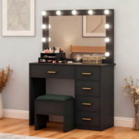 Miroir coiffeuse classique bureau de vanité pour le maquillage Table de maquillage lumière chambre salon meubles miroir avec lumières