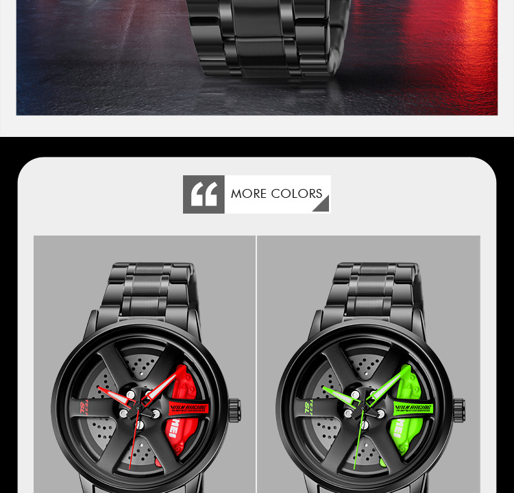 SKMEI 1787 New Wheels Rolling Creative Fashion Men's Watch Che Youhui League Fans Butterfly Double Snap Gift Wristwatch