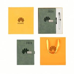 Custom A5 Softcover PU Leather <b>Note</b> <b>Book</b> Promotional Business Office Notebook With Logo - Product Image 2