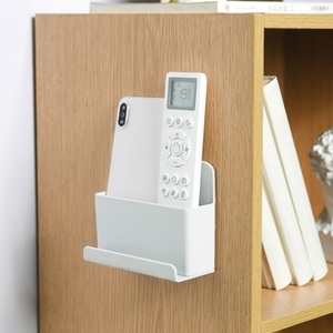 New Home Office Wall Mount Remote <b>Control</b> <b>Holder</b> Adhesive Hole-Free Phone Charging Pen Storage Container for School Tools Use - Product Image 3
