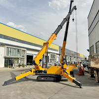 Grue araignée à chenilles hydraulique double puissance Diesel 5-8 tonnes, certification CE EPA, hauteur de levage 20m