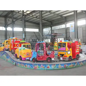 China Manufacturer Amusement Park Equipment Kids Track Train Rides Convoy Race For Sale