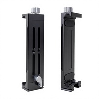 Support de tablette PC en aluminium réglable avec vis robuste CP-12S, logo personnalisé, pince trépied pour tablette de 13-14 pouces, support pour iPhone