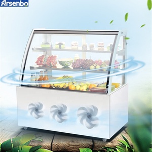 Arsenbo Kinh Tế Loại Cong Kính Dọc Bánh Hiển Thị Tủ Lạnh Bánh Làm Lạnh Sa Mạc Showcase Bánh Hiển Thị Tủ Lạnh - Product Image 3
