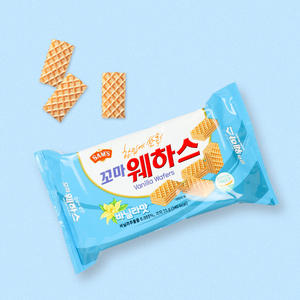 SAMAH Mini gaufrettes à la vanille, biscuits croustillants de qualité supérieure, en vrac, en gros, pour les fêtes d'enfants - Product Image 2