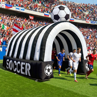 Arche d'entrée sportive gonflable personnalisée en Oxford pour événements de football, décorations de fêtes et allées thématiques