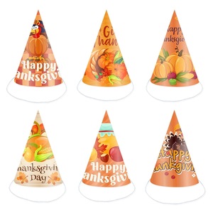 Thanksgiving Turkey Paper <b>Hat</b> Eco-Friendly Fashion Photo Booth Props Customizable Party Supplies - Product Image 6