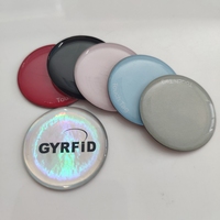 Logotipo personalizado código Qr 25mm NFC teléfono Anti-metal pegatina etiqueta 213/215/216 NFC epoxi pegatina