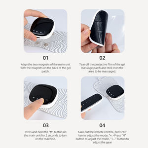 Pengontrol jarak jauh nirkabel cerdas, pemijat Unit TENS elektrik denyut frekuensi rendah untuk terapi fisik dan pijat leher tubuh - Product Image 6