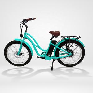 Bicicleta Eléctrica <span class=keywords><strong>Land</strong></span> <span class=keywords><strong>Cruiser</strong></span> de 48V 250W con Motor sin Escobillas Bafang, Batería de Litio de 15AH, Aleación de Aluminio, 7 Velocidades, para Nieve y Playa - Product Image 5