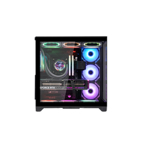 Boîtier d'ordinateur ATX M-ATX ITX en gros, carte graphique 400 mm, 7 emplacements PCIe, prise en charge AIO 360 mm pour châssis de bureau gaming
