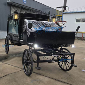 Nuevo Carro Fúnebre Personalizable con Caballos, Elegante Carroza para Ataúdes, para Transporte en Iglesia o Camión, para Funerales Especiales - Product Image 3