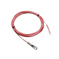 Sensor de Temperatura PT100 con Conector de Anillo, de -50 a 200°C, Clase B, Cable Blindado de Tres Núcleos para Motor Eléctrico, HVAC, Industrial, OEM