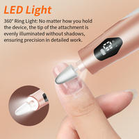 Lima y Lijadora Eléctrica Profesional para Uñas de Plástico, Motor de Alto Torque, Dispositivo para Remover Esmalte en Gel y Pedicura