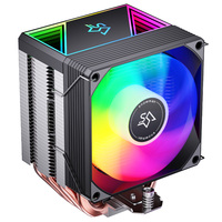 SNOWMAN RGB LED CPU refroidisseur silencieux 12V coque d'ordinateur refroidissement par eau pour jeu bricolage PC construit un ventilateur CPU à fort débit d'air