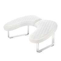 Repose-main professionnel en cuir PU souple en forme de U avec technologie UV, forme liquide et fonction amovible