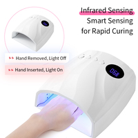 Lampe UV LED sans fil 96W pour le séchage du gel à ongles, rechargeable, avec batterie intégrée, 4 minuteurs professionnels pour manucure en salon