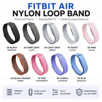 Correa de reloj deportiva de nailon trenzado transpirable al por mayor Win-Win con gancho y bucle para Google Fitbit Air