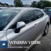 Pare-soleil de fenêtre MOSUN pour TOYOTA CAMRY XV70 2017-2022, garniture chromée, déflecteur de vent, protection contre la pluie