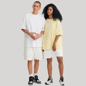 T-shirt court de luxe Boxy surdimensionné 245g coton uni anti-rétrécissement lourd pour hommes - Product Image 4