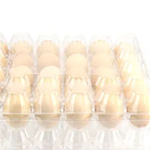 Plateau à œufs en plastique, 50 pièces, pédales, pour fermoirs agricoles, vente en gros