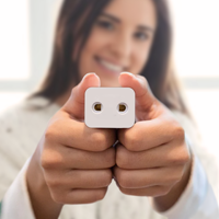 Adaptador de enchufe de pared de cobre ABS con certificado CE, enchufes de puesta a tierra del Reino Unido para alfombrilla de puesta a tierra, funda de almohada