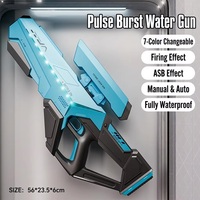 Pistola de Agua Eléctrica Automática de Alta Presión y Gran Capacidad, Juguete Acuático Infantil, con Caja de Color
