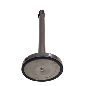 Barriera di Controllo Folla in Acciaio Inox Argento, Altezza 930mm, con Nastro Retrattile e Base Diametro 35cm - Product Image 2