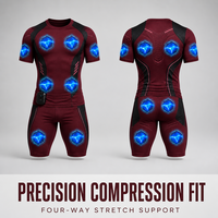 Combinaison d'entraînement EMS sans fil et respirante, contrôlée par application intelligente, avec électrodes sèches, pour la musculation et le fitness – Vente en gros
