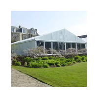 Tente de fête de mariage à cadre en aluminium de luxe de 12x30m, tente en toile imperméable à grande portée transparente pour les ventes d'expositions d'événements en plein air
