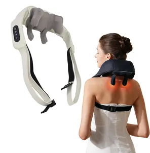 New Healthpal Oem Odm Cordless Electric 3d Deep Tissue Kneading Shiatsu Back Neck And Shoulder Massage Battery