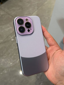 Étui de <span class=keywords><strong>t</strong></span>éléphone à lentille en cristal TPU en cuir à coutures de luxe pour iPhone 16 Pro Max 15 14 étui rigide - Product Image 3